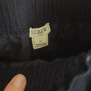 J.Crew Navy Stretch Top Cotton Skirt